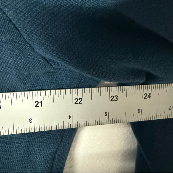 Lane Bryant Cardigan Women Plus Size 22/24 Blue Open Front Pocket Long Sleeve - Picture 7 of 7